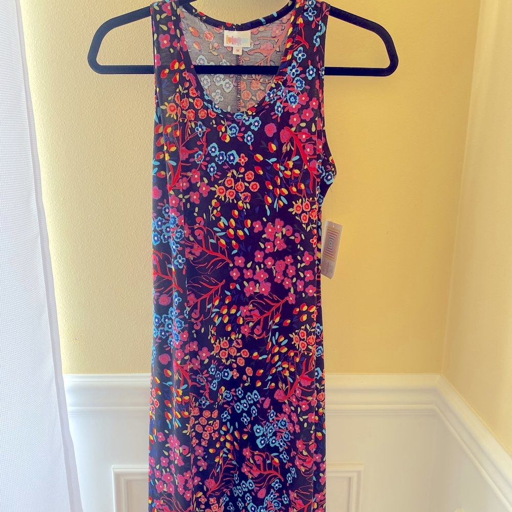 LuLaRoe Dani Dress- Black Floral